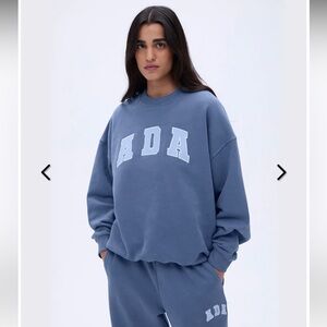 Adanola ADA Oversized Sweatshirt - Vintage Powder Blue - NWT